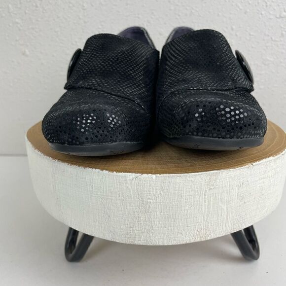 Vaneli Black Leather Shoes Size 6.5 - Picture 4 of 8